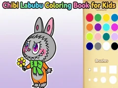 Gioco Libro da colorare per bambini di Chibi Labubu in linea