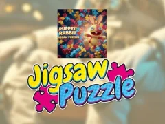 Gioco Puzzle con coniglietto burattino in linea