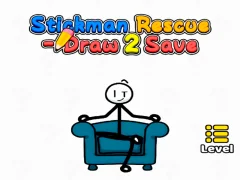 Gioco Stickman Rescue Draw 2 Salva in linea