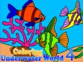 Gioco Colorazione del Mondo Sottomarino 4 in linea