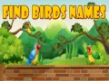 Gioco Trova i nomi degli uccelli in linea