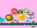 Gioco Trova animali vettoriali in linea