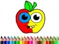 Gioco Tornare a Scuola: Libro da Colorare di Mele in linea