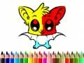 Gioco Libro da Colorare Pipistrello Carino in linea