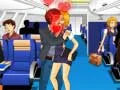 Gioco Bacio con l'assistente di volo in linea Gioco Bacio con l'assistente di volo in linea