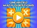 Gioco Domande di Matematica Illimitate in linea