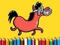 Gioco Tornare a scuola: Libro da colorare i pony in linea Gioco Tornare a scuola: Libro da colorare i pony in linea