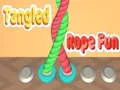Gioco Divertimento con corda attorcigliata in linea