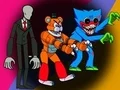 Gioco I Mostri Attaccano la Squadra di Among Us in linea