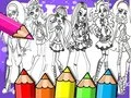 Gioco Libro da Colorare Monster High in linea