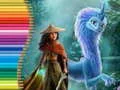 Gioco Libro da Colorare per Raya e l'Ultimo Drago in linea