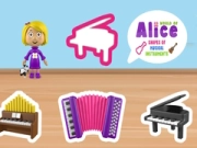 Gioco Mondo delle Forme degli Strumenti Musicali di Alice in linea Gioco Mondo delle Forme degli Strumenti Musicali di Alice in linea