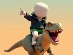 Gioco Stickman. Arena dei Dinosauri in linea