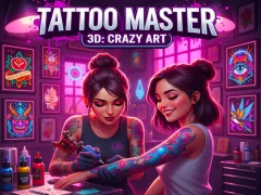 Gioco Maestro del tatuaggio 3D: arte pazza in linea