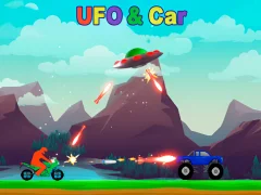 Gioco UFO e automobili in linea