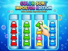 Gioco Edizione dell'impostore con ordinamento dei colori in linea