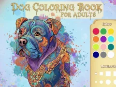 Gioco Libro da colorare per cani per adulti in linea