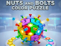 Gioco Puzzle a colori con dadi e bulloni in linea