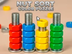 Gioco Puzzle a colori con ordinamento di dadi in linea