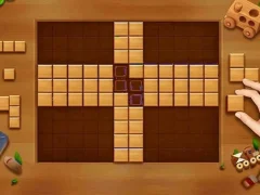 Gioco Puzzle con blocchi di legno in linea