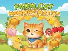 Gioco Partita di memoria del gatto della fattoria in linea Gioco Partita di memoria del gatto della fattoria in linea