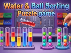 Gioco Gioco puzzle di ordinamento di acqua e palline in linea