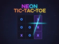 Gioco Neon Tic-Tac-Toe in linea