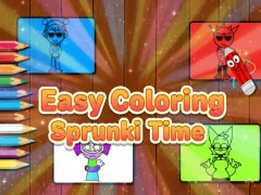 Gioco Sprunki Time da colorare facile in linea