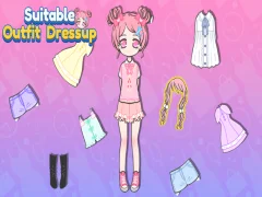 Gioco Dressup adatto in outfit in linea