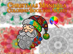 Gioco Libro da colorare per adulti con mandala natalizi in linea
