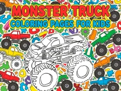 Gioco Disegni da colorare di Monster Truck per bambini in linea