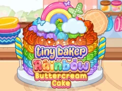 Gioco Tiny Baker: torta arcobaleno con crema al burro in linea