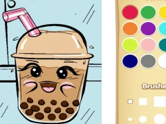 Gioco Libro da colorare di Boba Tea per bambini in linea