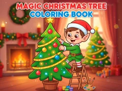 Gioco Libro da colorare magico dell'albero di Natale in linea