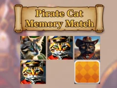 Gioco Partita di memoria del gatto pirata in linea Gioco Partita di memoria del gatto pirata in linea