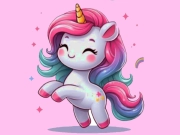 Gioco Sfida da colorare unicorno in linea