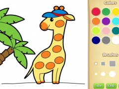 Gioco Libro da colorare di animali facili per bambini in linea
