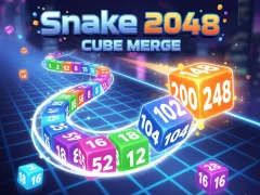 Gioco Snake 2048: Fusione di cubi in linea