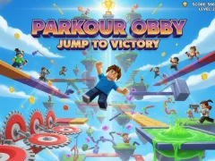 Gioco Parkour Obby Salta verso la vittoria in linea