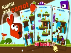 Gioco Coniglio e carota in linea