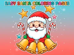 Gioco Disegni facili da colorare di Babbo Natale in linea