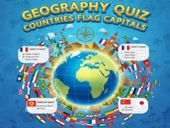 Gioco Geografia Quiz Paesi Capitali Bandiera in linea