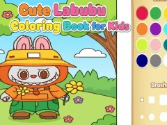 Gioco Simpatico libro da colorare Labubu per bambini in linea Gioco Simpatico libro da colorare Labubu per bambini in linea