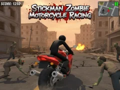 Gioco Stickman Zombie Motociclismo in linea