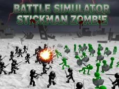 Gioco Simulatore di battaglia Stickman Zombie in linea