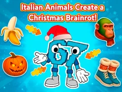 Gioco Gli animali italiani creano un cervellone di Natale! in linea