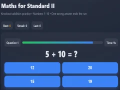 Gioco Matematica per lo standard II in linea
