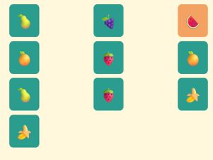 Gioco Semplice memoria di frutta in linea