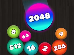 Gioco 2048 puzzle: collega le palle in linea
