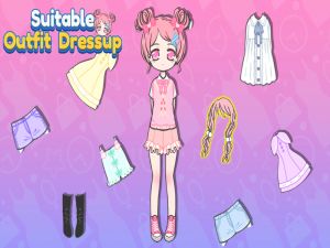 Gioco Dressup adatto in outfit in linea